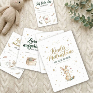 Meilensteinkarten | Kinder von 1 bis 6 Jahre - 75 Karten