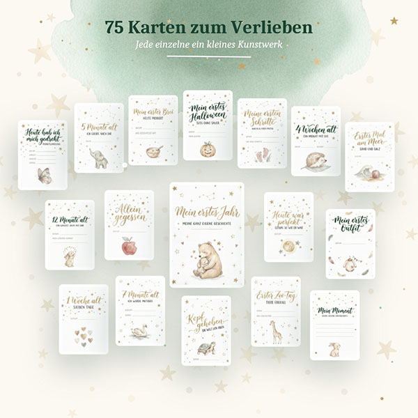 Meilensteinkarten | Baby 0 bis 12 Monate - 75 Karten – Bild 10