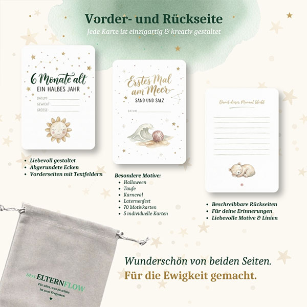 Meilensteinkarten | Baby 0 bis 12 Monate - 75 Karten – Bild 9