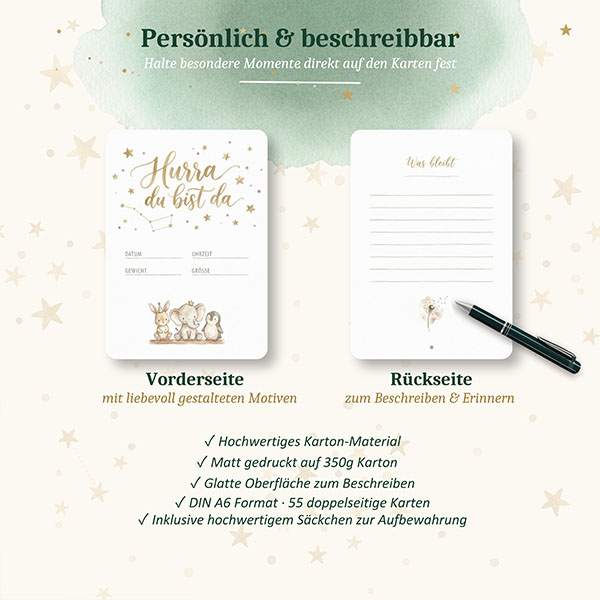 Meilensteinkarten | Schwangerschaft - 55 Karten – Bild 7