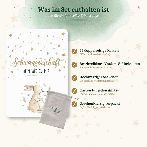 Meilensteinkarten | Schwangerschaft - 55 Karten – Bild 6