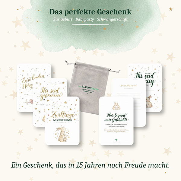 Meilensteinkarten | Zwillinge Schwangerschaft - 55 Karten – Bild 10