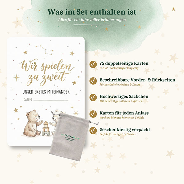 Meilensteinkarten | Zwillinge 0 bis 12 Monate - 75 Karten – Bild 7