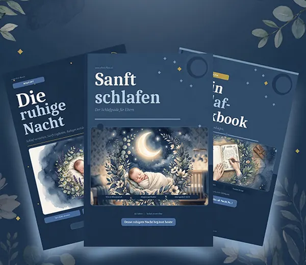 Sanft-Schlafen Guide Bundle in Nachtblau mit Bonusheft und Workbook