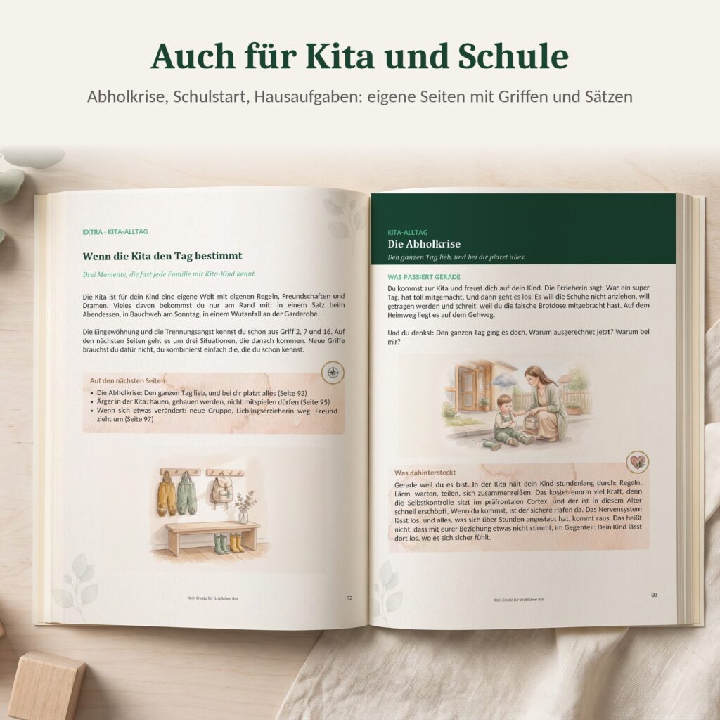 Seiten zum Kita-Alltag und zur Schule